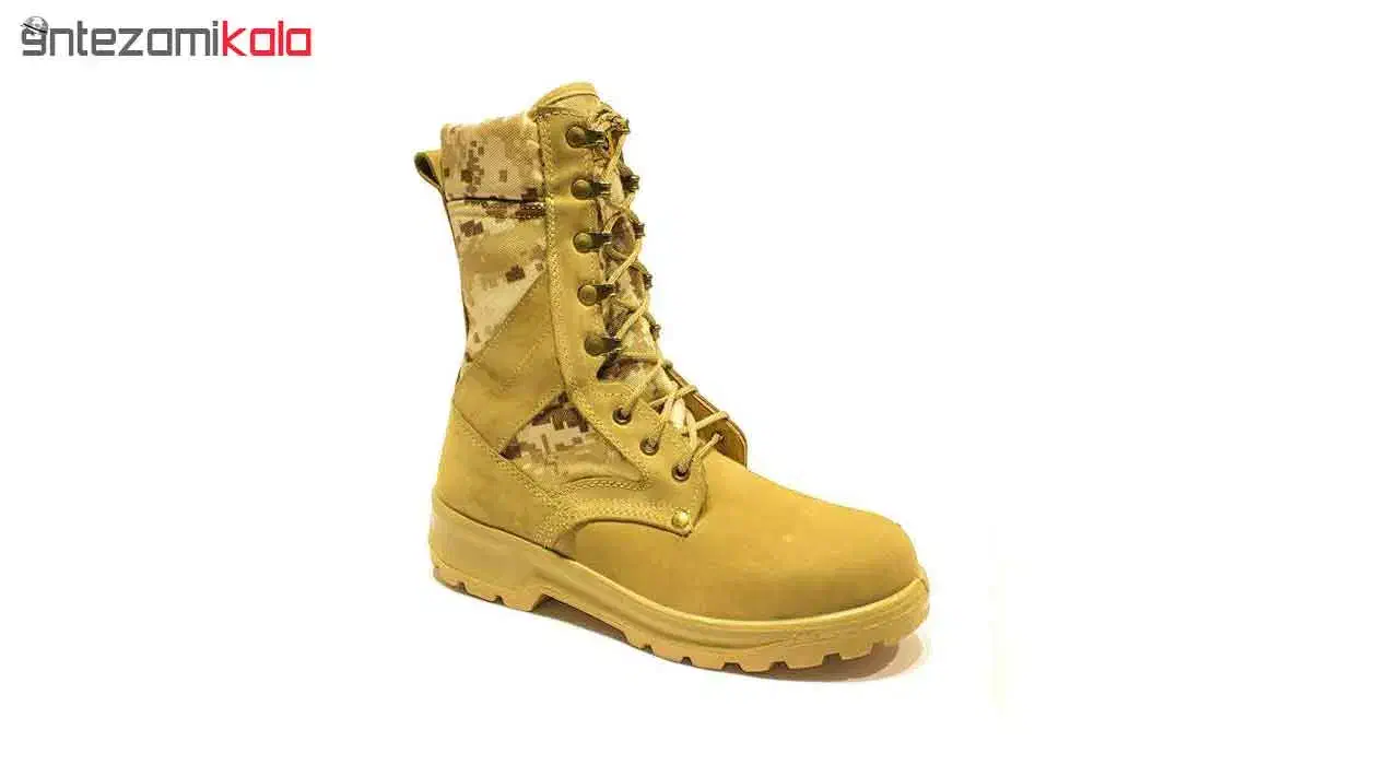 پوتین دیجیتال خاکی و مشکی چرم نو|کیف، کفش، کمربند|دورود, |دیوار