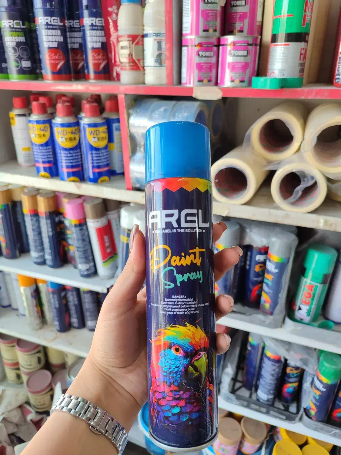 اسپری رنگ آرل و گل پخش|عمده‌فروشی|شیراز, بالا کفت|دیوار