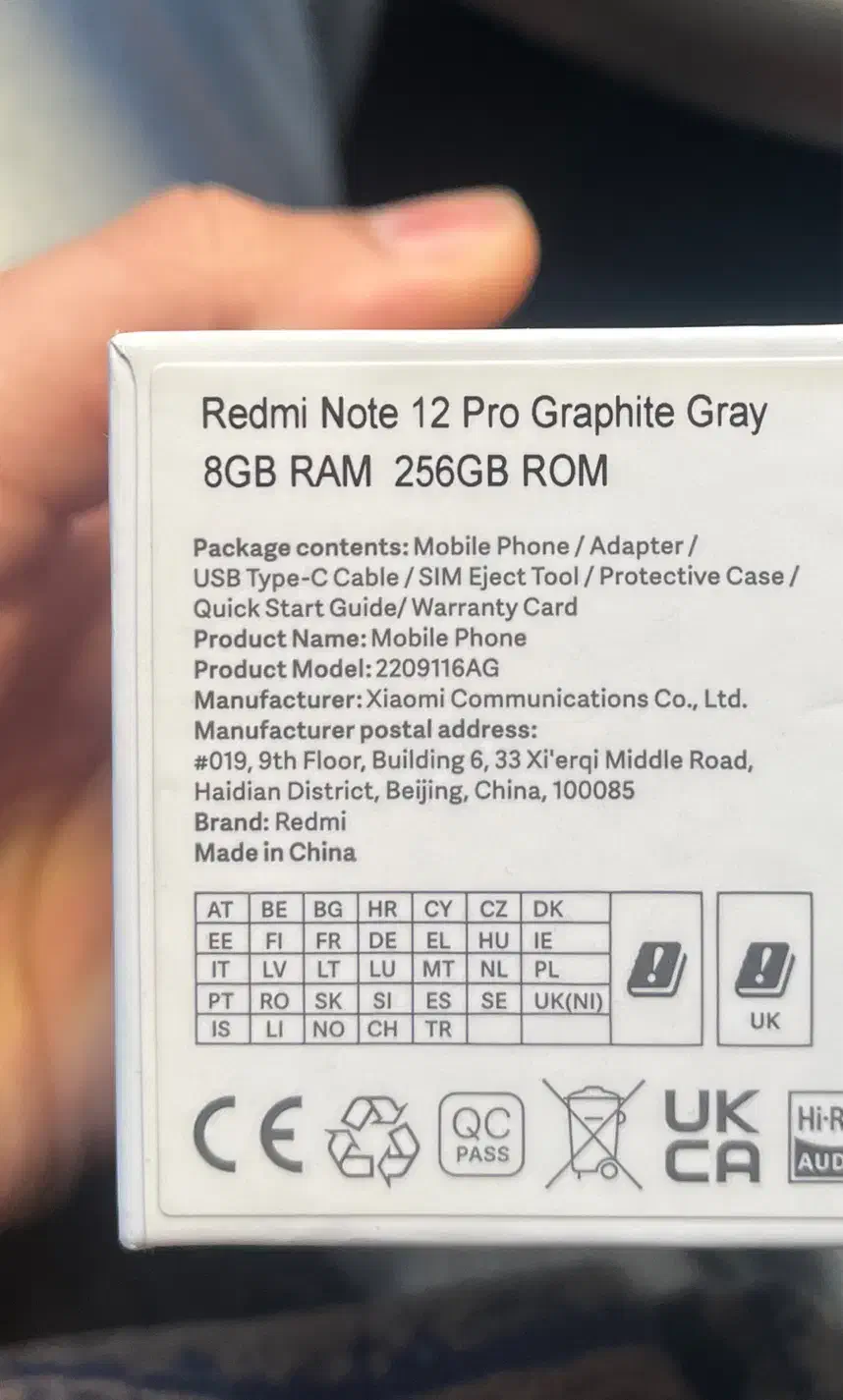 Note 12 pro 256|موبایل|تبریز, |دیوار