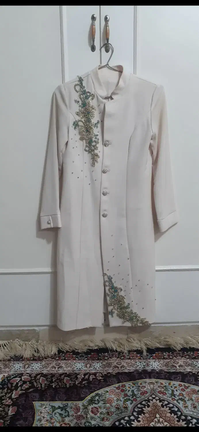 مانتو مزونی سایز ۳۸ سنگدوزی|لباس|قرچک, مهدیه|دیوار