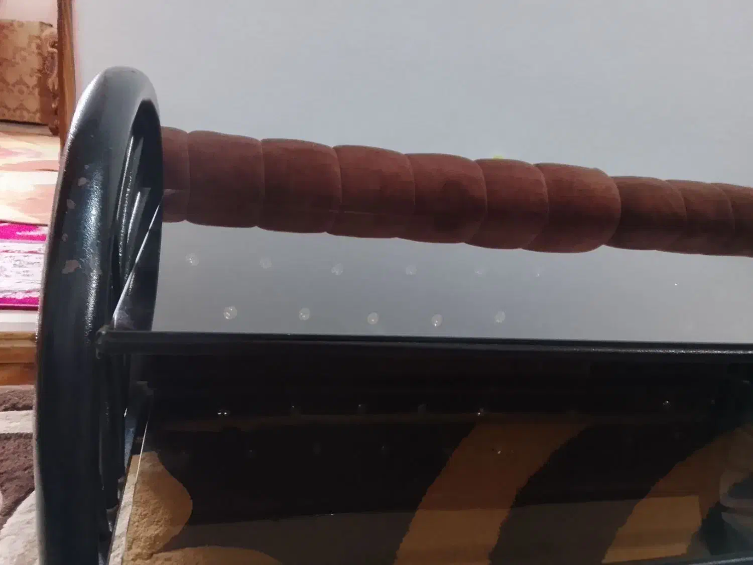 میزجلومبلیفلزیشیشهدودی|مبلمان خانگی و میز عسلی|لاهیجان, شیخ زاهد|دیوار