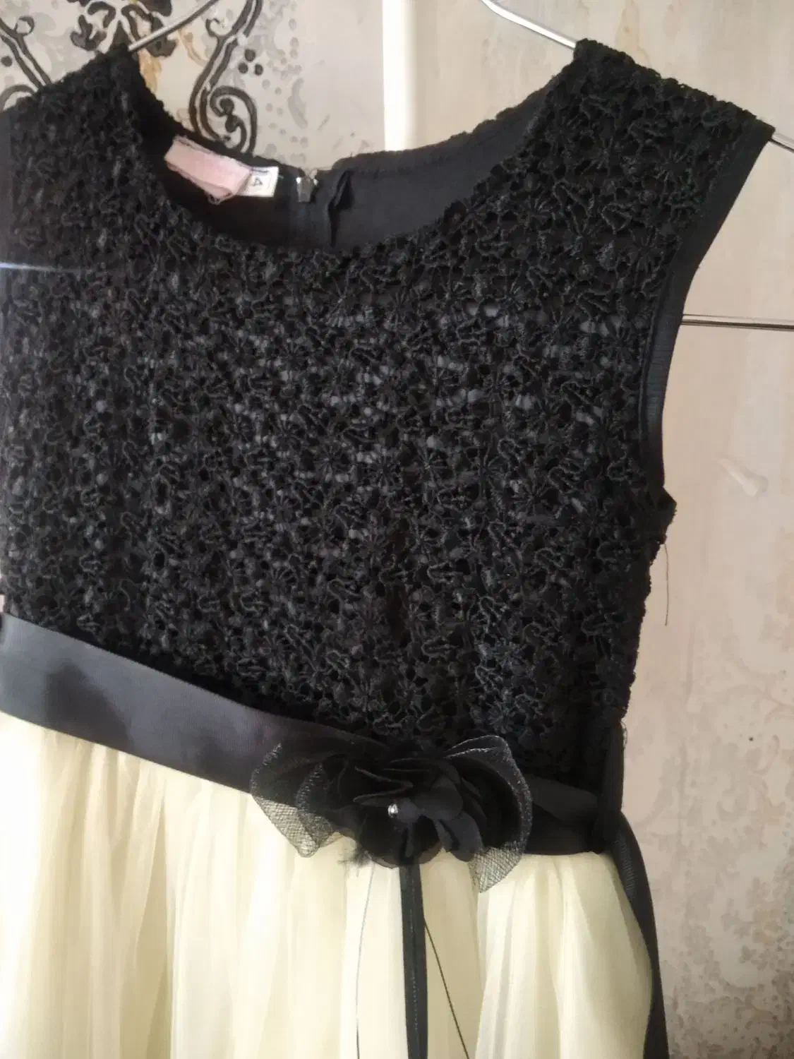 پیراهن دخترانه مجلسی مشکی لیمویی|کفش و لباس بچه|کرمانشاه, |دیوار