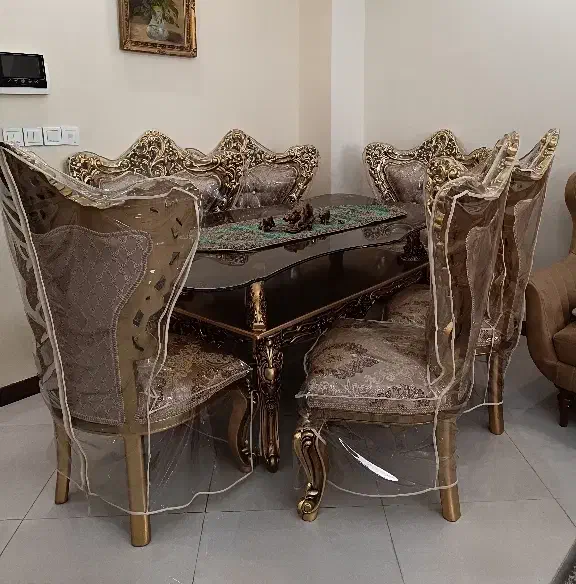 سرویس استیل مبلمان و نهارخوری شش نفره سلطنتی|مبلمان خانگی و میز عسلی|تهران, شهرک پاسداران|دیوار