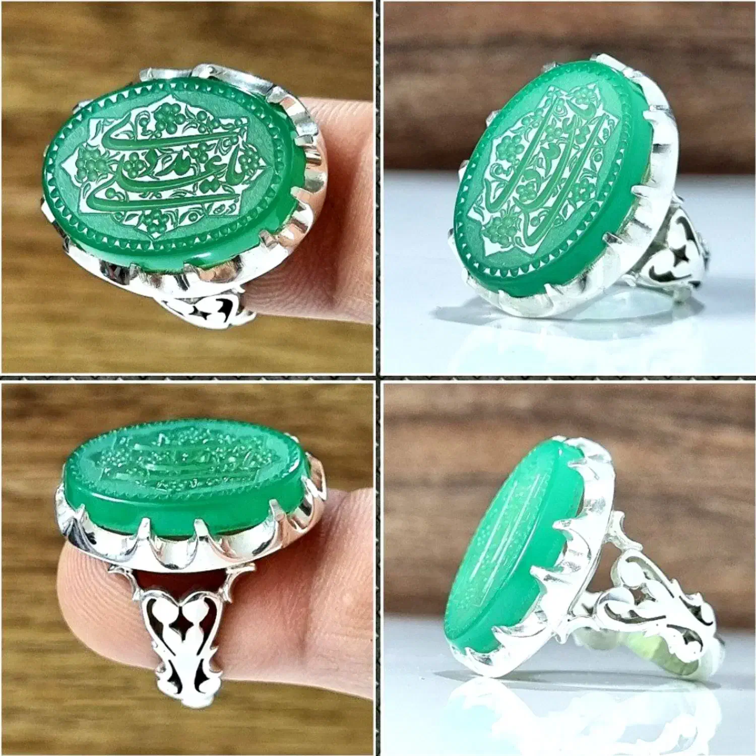 انگشتر عقیق سبز خطی|بدلیجات|تهران, الهیه|دیوار