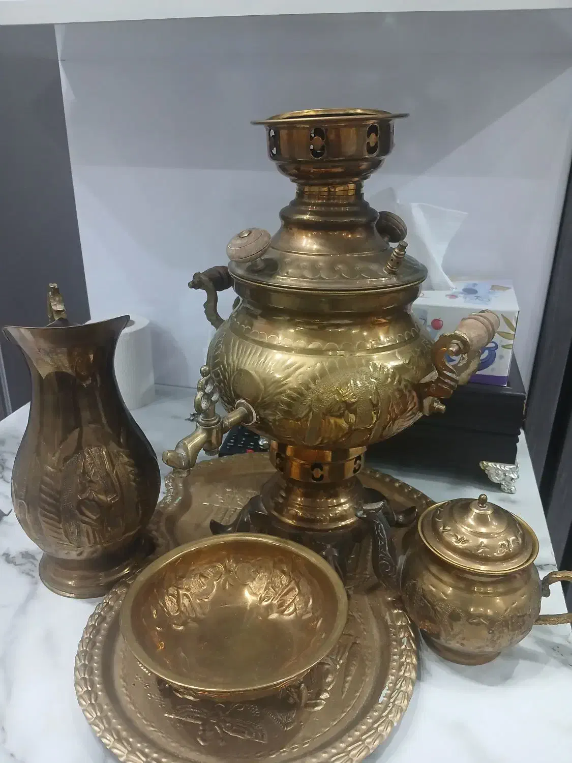 سماور ذغالی دو ونیم لیتری ۲ سرویس|سماور، چایساز، قهوهساز|ری, سیزده آبان|دیوار