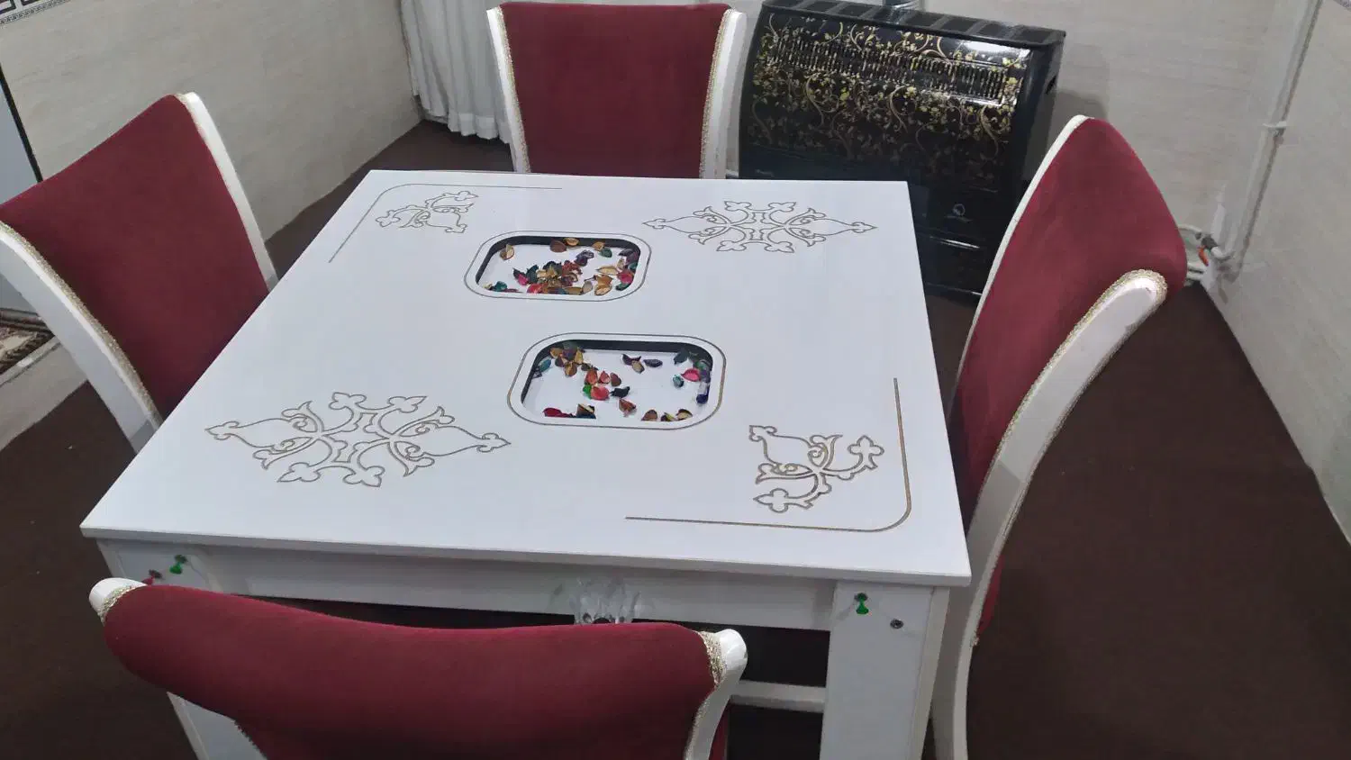 میز غذا خوری|میز و صندلی غذاخوری|تاکستان, |دیوار