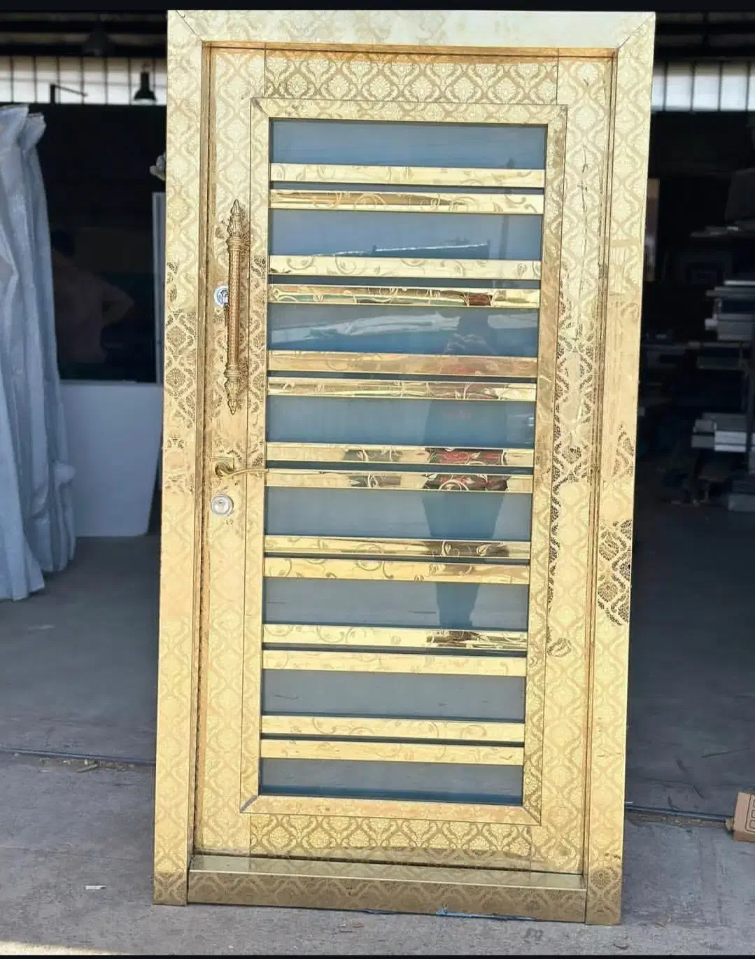 درب ضد سرقت ترمو نرده شیشه ای، استیل  کد P044|مصالح و تجهیزات ساختمان|آمل, |دیوار