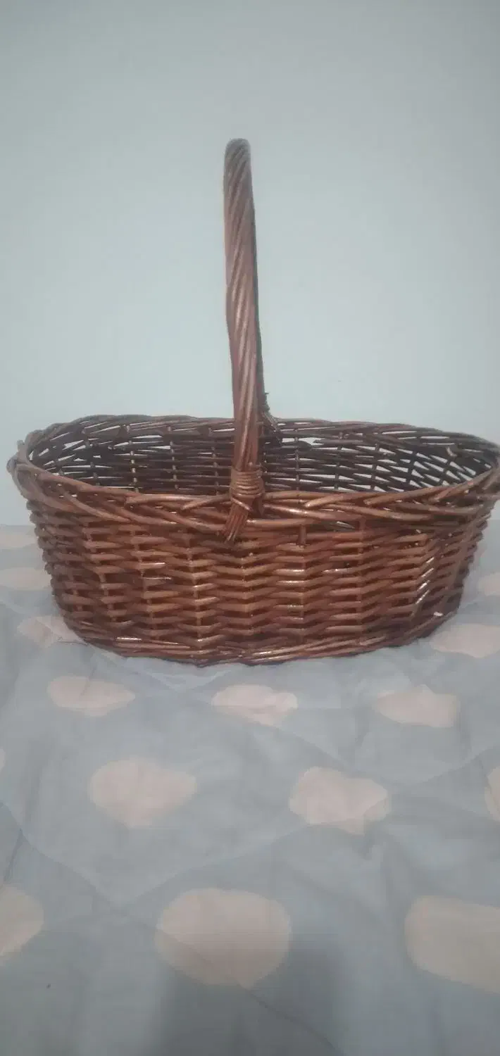 سبد چوبی|صنایع دستی و سایر لوازم تزئینی|بیستون, |دیوار