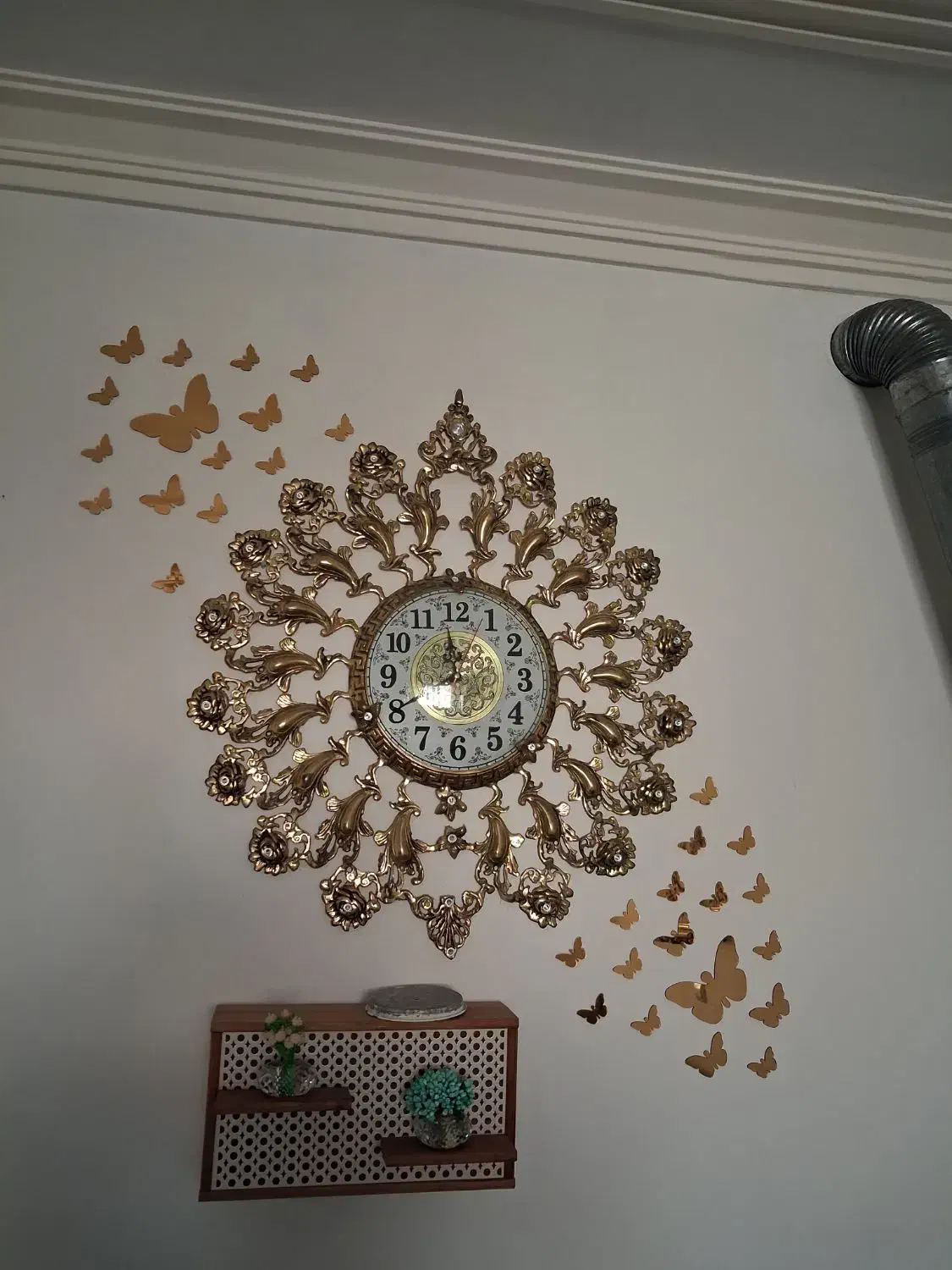ساعت دیواری برنجی|ساعت دیواری و تزئینی|خاوران, |دیوار