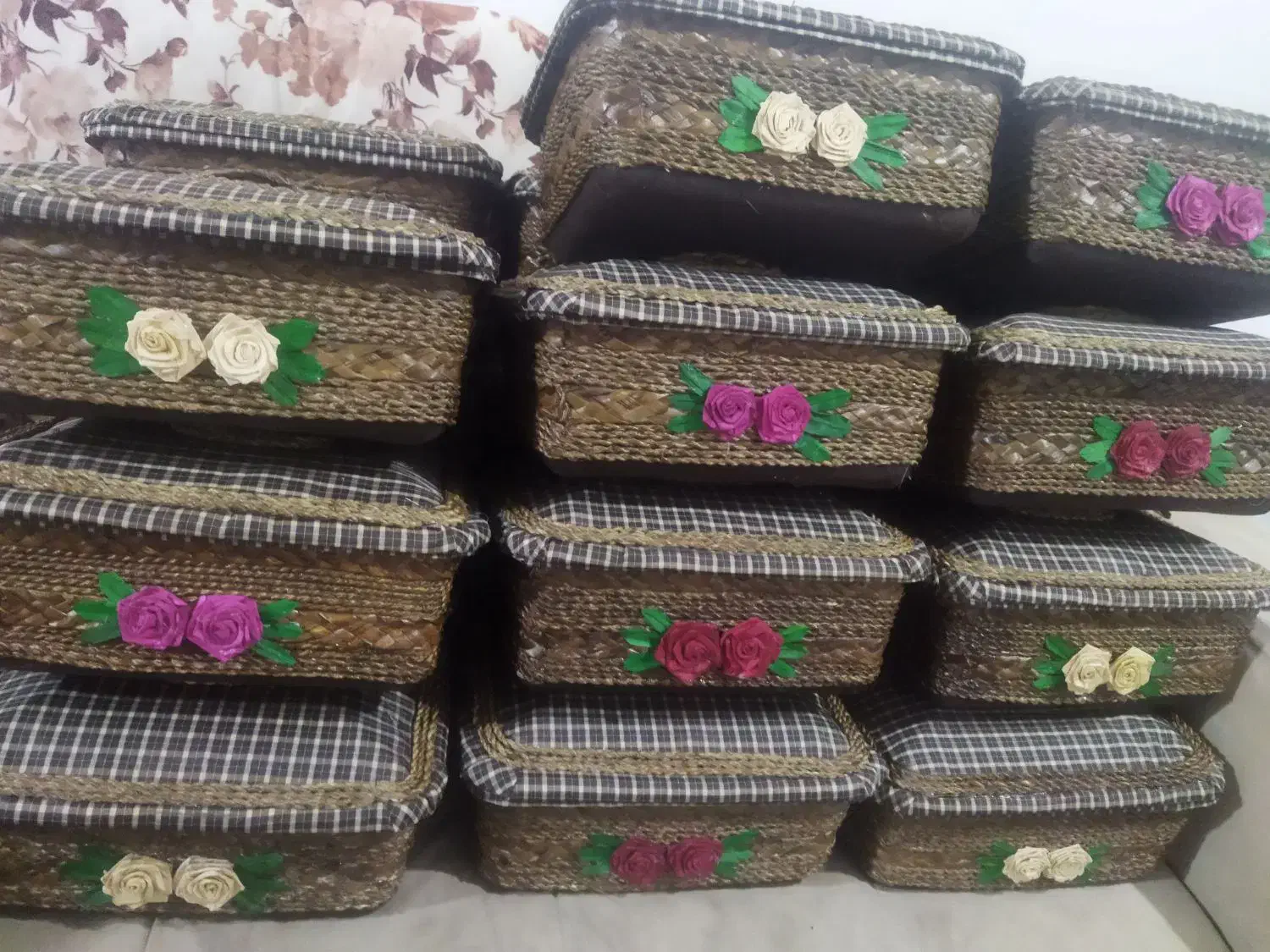 جای نانی تمیز حصیری|صنایع دستی و سایر لوازم تزئینی|رشت, دروازه لاکان|دیوار