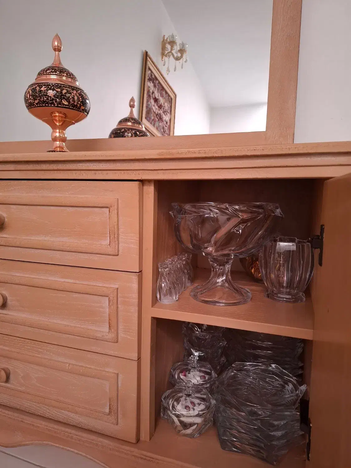 میز کنسول و آینه|بوفه، ویترین، کنسول|قزوین, |دیوار