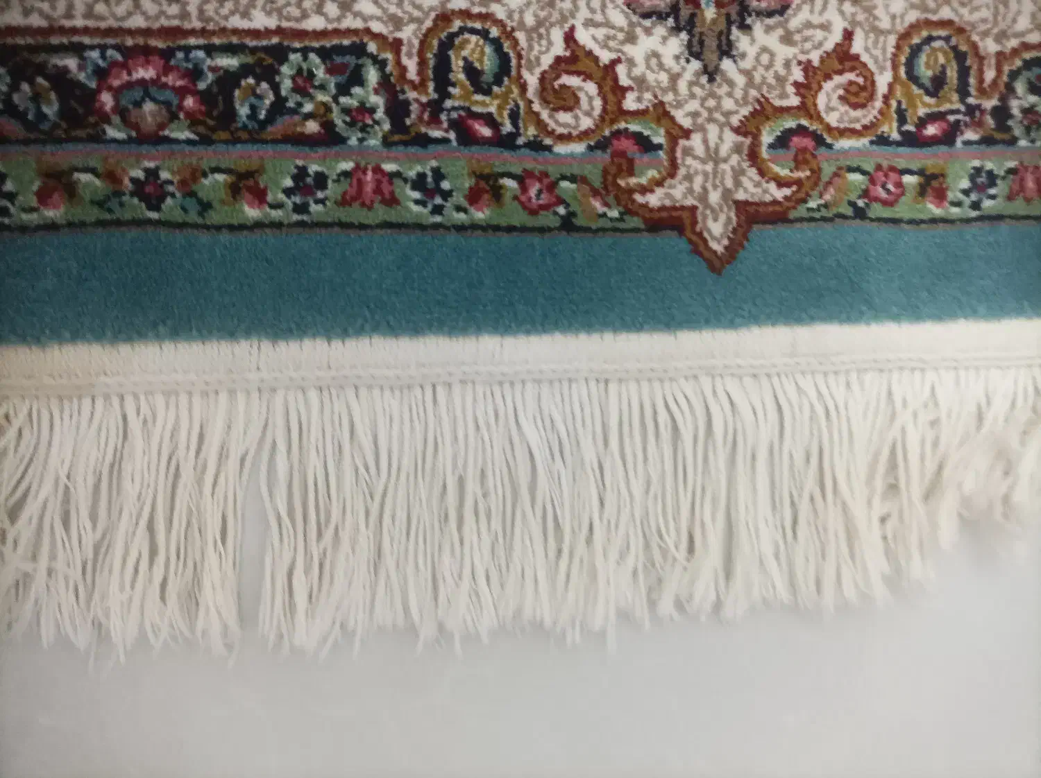 فرش مشهد ۱۲ متری فیروزه ای در حد نو|فرش|سمنان, |دیوار