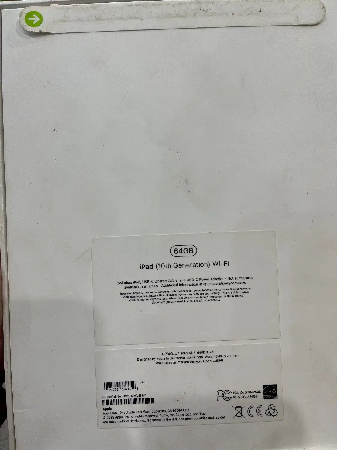 آیپد سری ۱۰ ۲۰۲۲|تبلت|تهران, فردوسی|دیوار