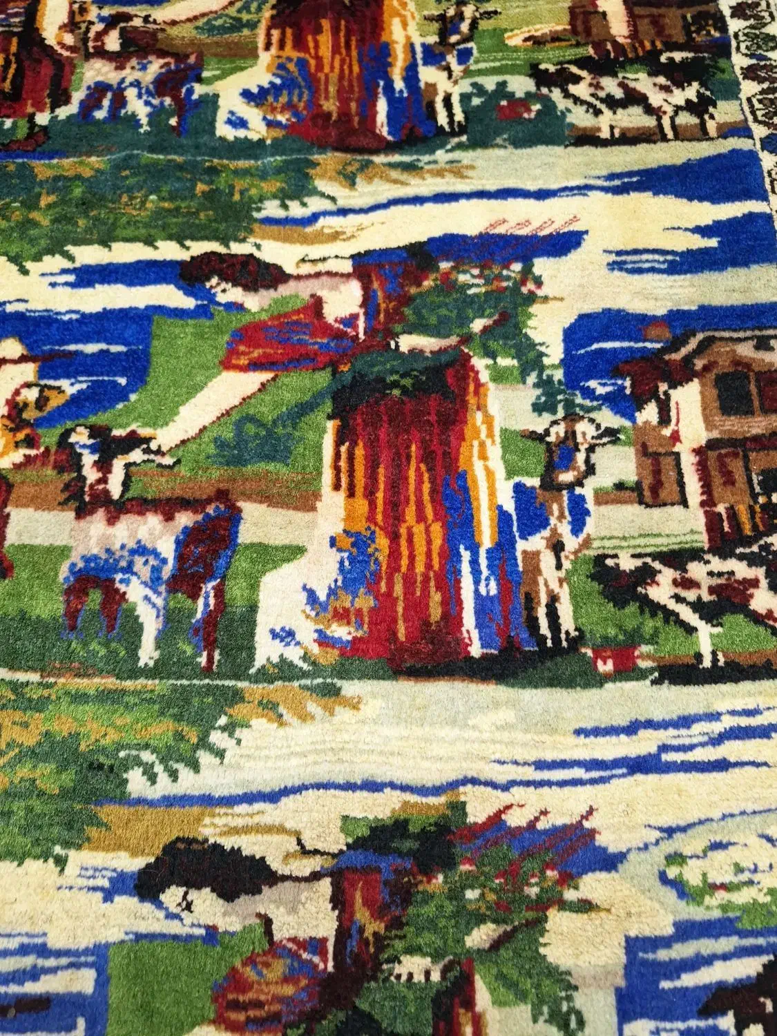 قالیچه دستباف ذهنی بافت|فرش|تهران, حر|دیوار