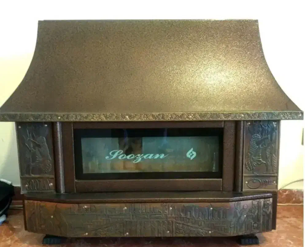 بخاری  طرح شومینه در حد نو|بخاری، هیتر، شومینه|قرچک, شهرک مهستان|دیوار