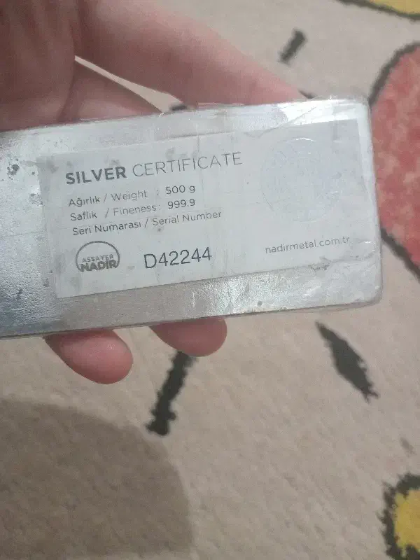 شمش 500 گرمی نقره|جواهرات|سنندج, |دیوار