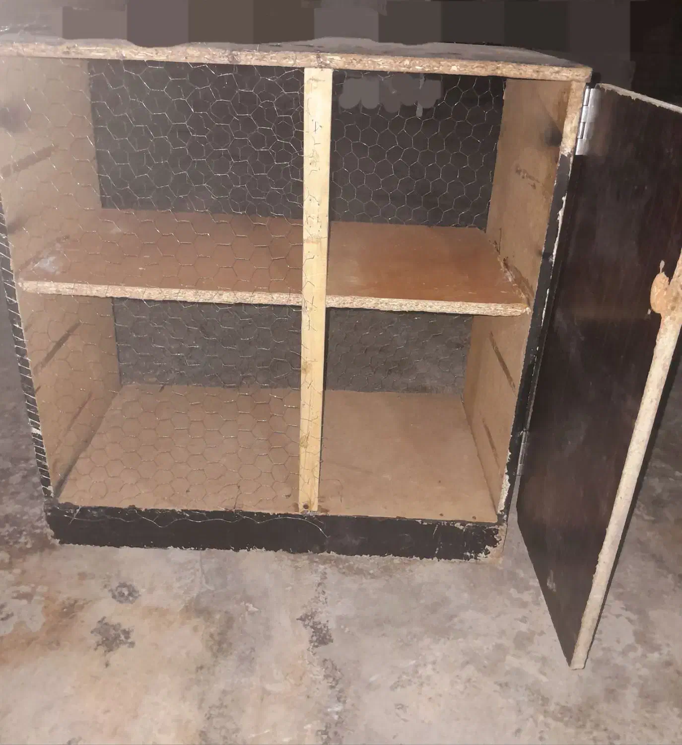 قفس دوطبقه چوبی|لوازم جانبی حیوانات|ایذه, |دیوار