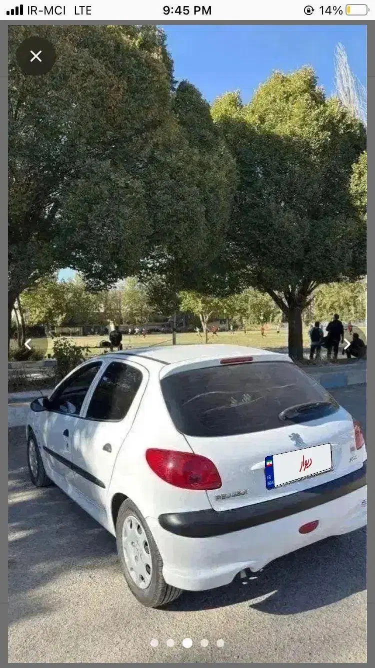 ۲۰۶ مدل ۱۴۰۰ بدون ضربه و رنگ|خودرو سواری و وانت|یاسوج, |دیوار