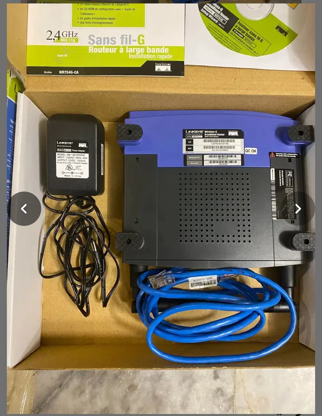 روترلینکسیس+اداپتورLinksys+کارت شبکه+باطری+دیسکت|مودم و تجهیزات شبکه|تهران, شهرآرا|دیوار