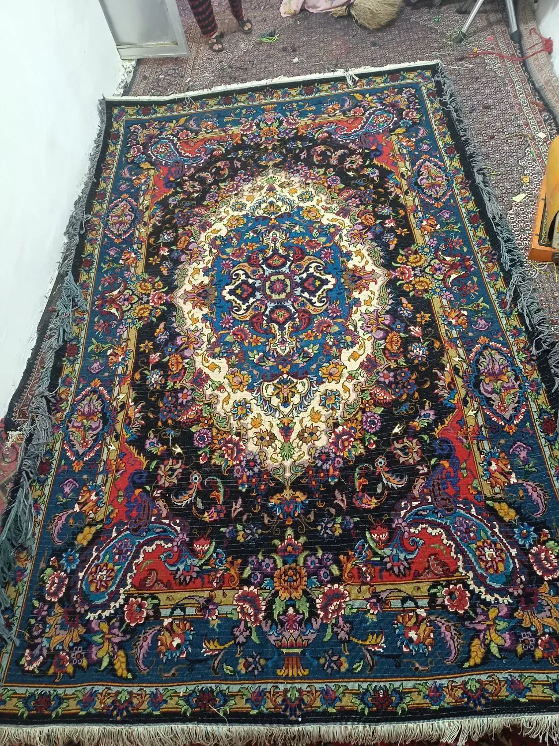 فرش هریس 6مترب سلاری یک جفت|فرش|ورزقان, |دیوار