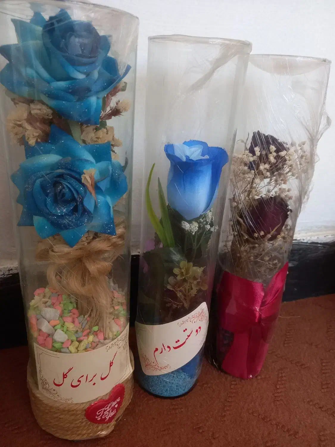 باکس گلدان شیشه ای|گل مصنوعی|شیراز, دشت چنار|دیوار