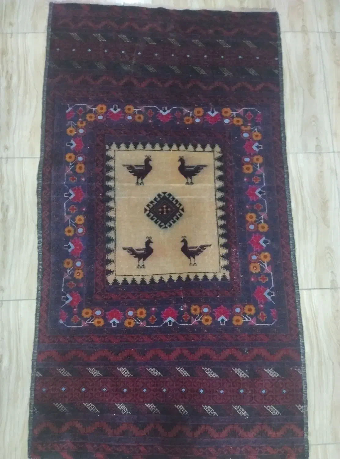 قالیچه قدیمی|گلیم، جاجیم، گبه|اصفهان, دانشگاه اصفهان|دیوار