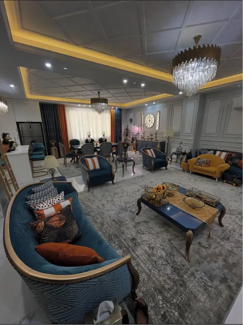 ۹۵ متر / ۱۵ واحد /۱۰ ساله تراورتن / خطی پرده خور|فروش آپارتمان|تهران, باغ فیض|دیوار