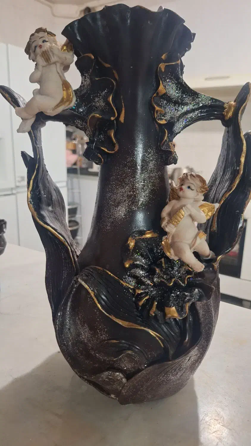 گلدون تزئینی فرشته|مجسمه، تندیس، ماکت|کرمان, |دیوار