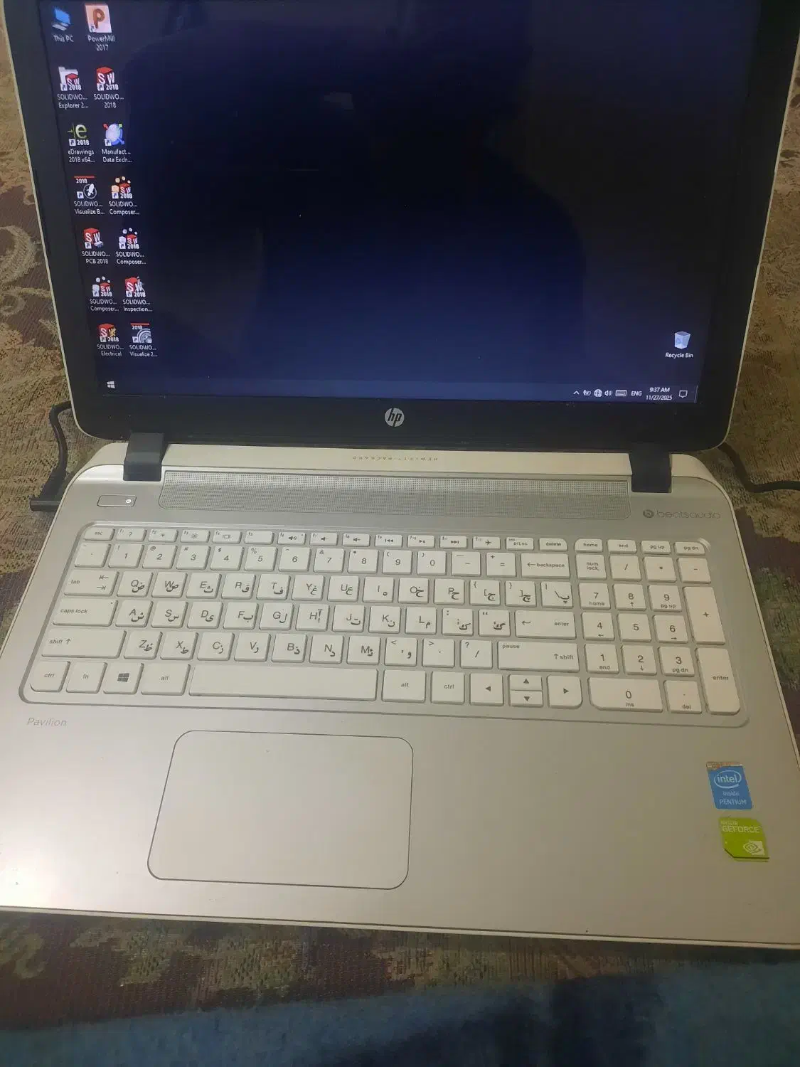 لب تاب hp i5 .invidia geaforce ram 4 .کاملا سالم|رایانه همراه|تهران, افسریه جنوبی|دیوار