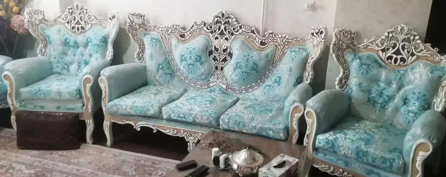 مبل 7 نفر سلطنتی|مبلمان خانگی و میز عسلی|شهرکرد, |دیوار