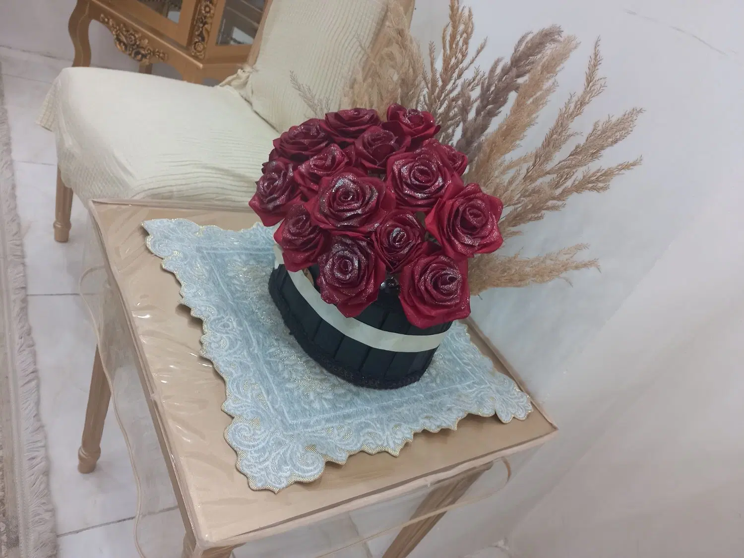 گل رز|گل مصنوعی|رباطکریم, نصیرشهر|دیوار