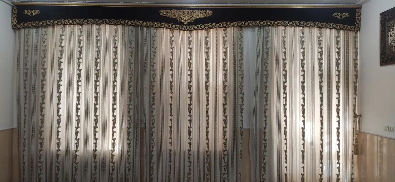 پرده پارچه کتان|پرده، رانر، رومیزی|میبد, |دیوار