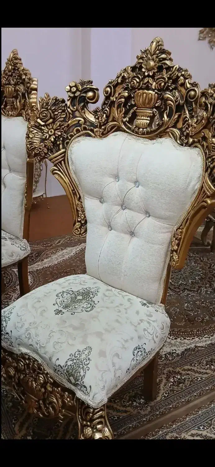 میز غذا خوری سلطنتی|میز و صندلی غذاخوری|خرمدره, |دیوار