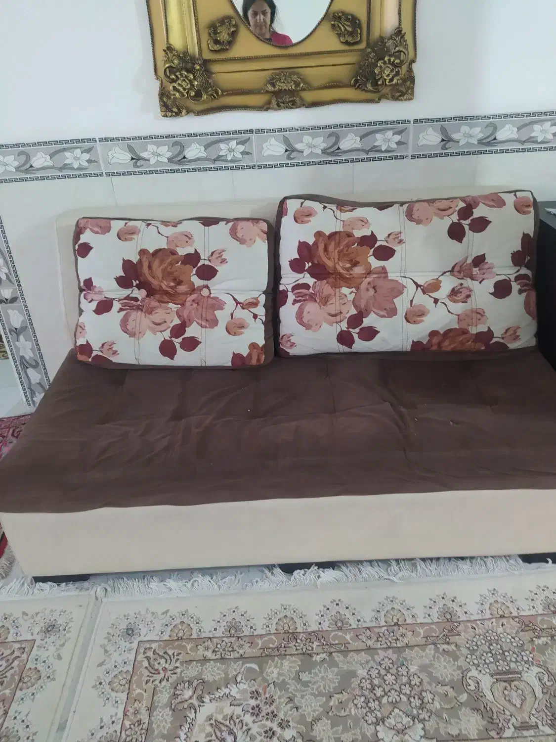 مبل راحتی 4نفره بادکوری ام دی اف جادار|مبلمان خانگی و میز عسلی|ساوه, |دیوار