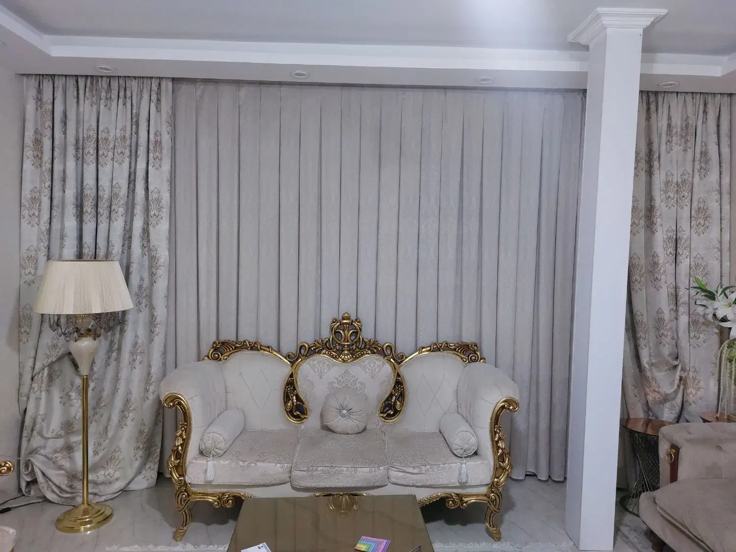 پرده سالن پذیرایی|پرده، رانر، رومیزی|اسلام‌شهر, شهرک مهدیه|دیوار