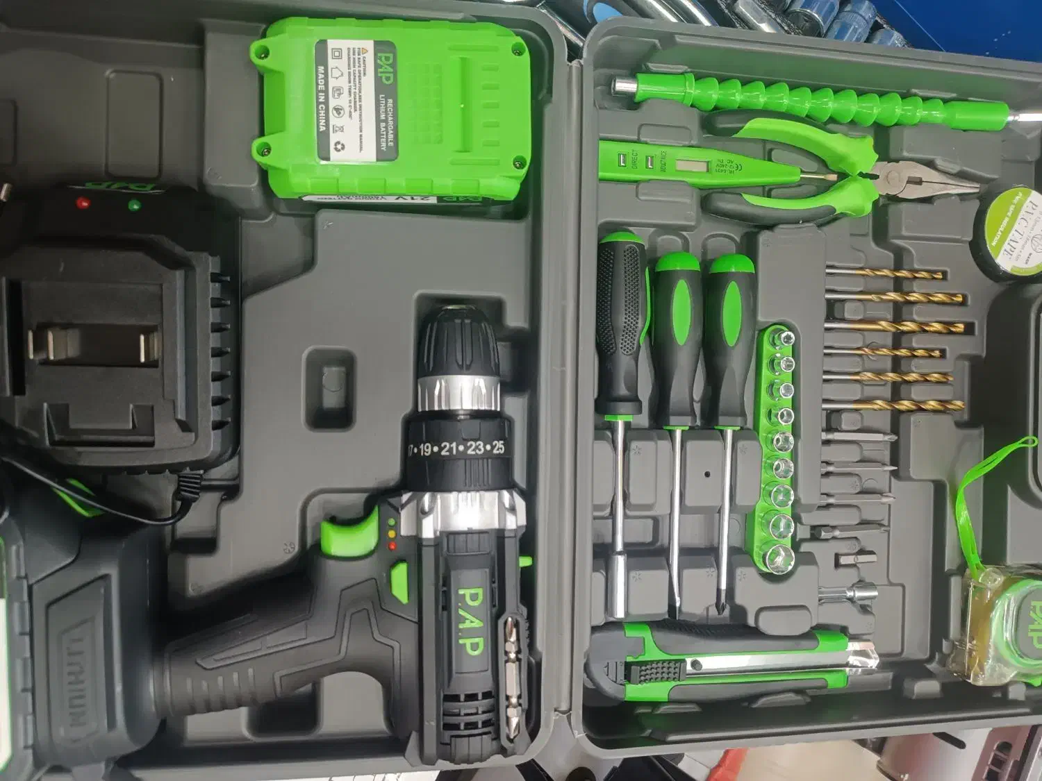 دریل شارژی چکشی پی اپی (باپک ابزار ۴۰پارچه) ضمانت|ماشین‌آلات صنعتی|تبریز, |دیوار