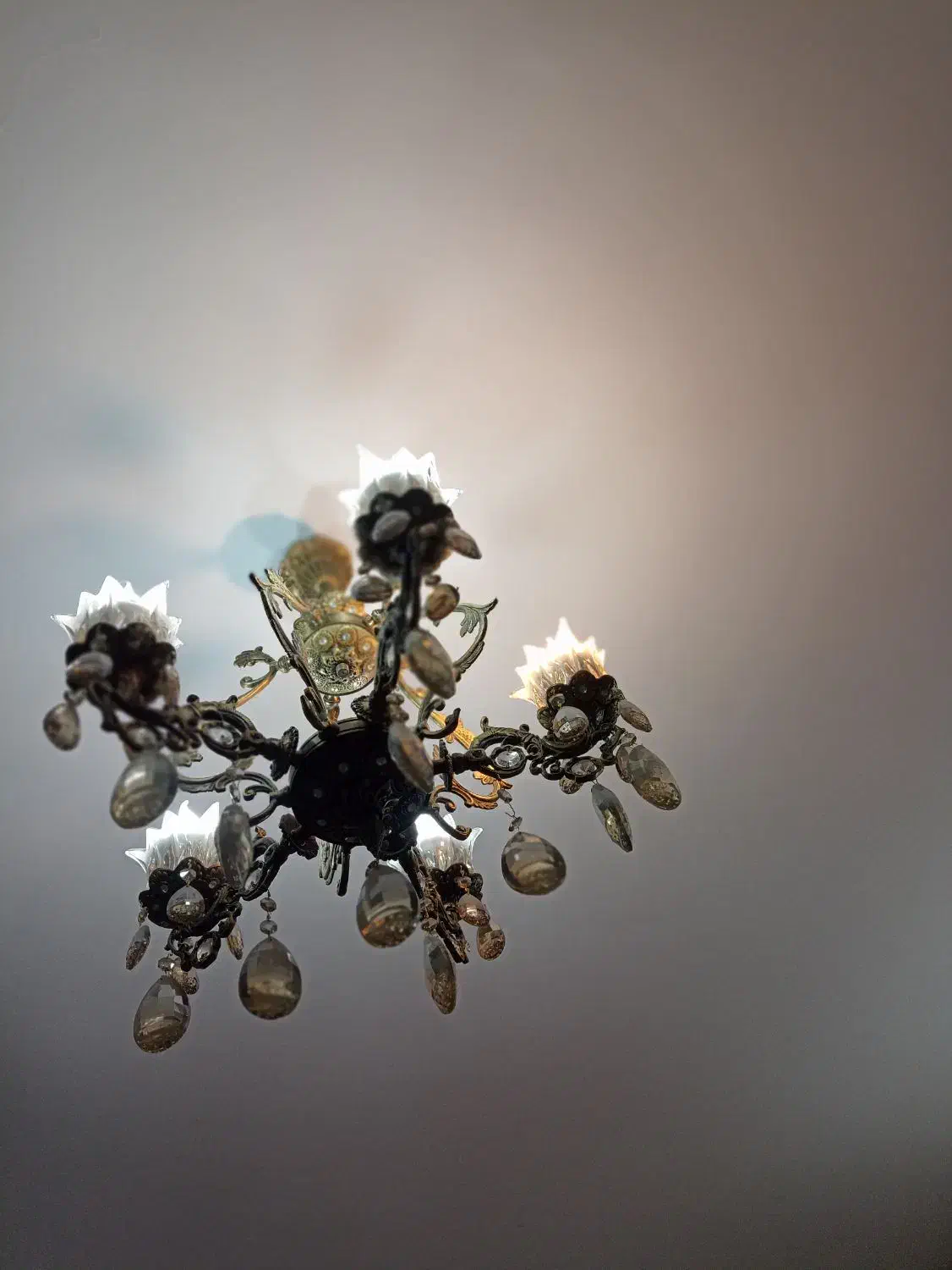 لوستر پنج شاخه|لوستر و چراغ آویز|تهران, پاسداران|دیوار