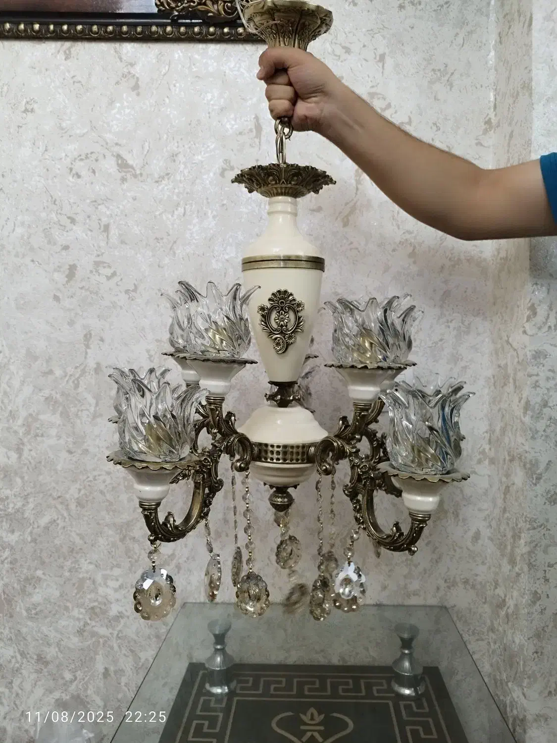 لوستر|لوستر و چراغ آویز|تبریز, |دیوار