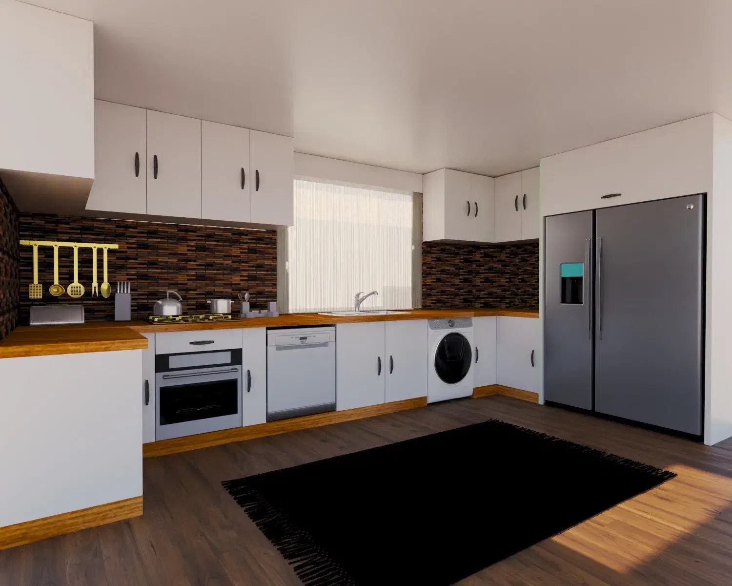 طراحی کابینت آشپزخانه و کمد ورندر سه‌بعدی قبل اجرا|خدمات رایانه‌ای و موبایل|تهران, صادقیه|دیوار