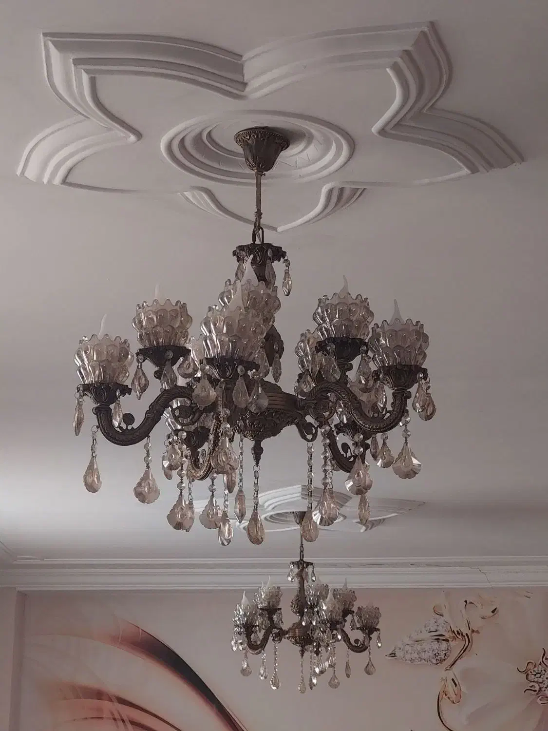 لوستر|لوستر و چراغ آویز|خوی, |دیوار