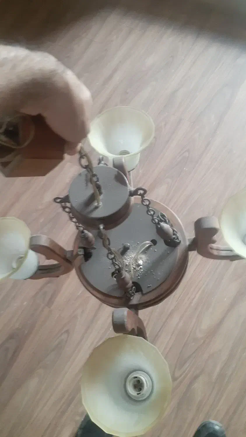 لوسترچهارشاخه|لوستر و چراغ آویز|قزوین, |دیوار