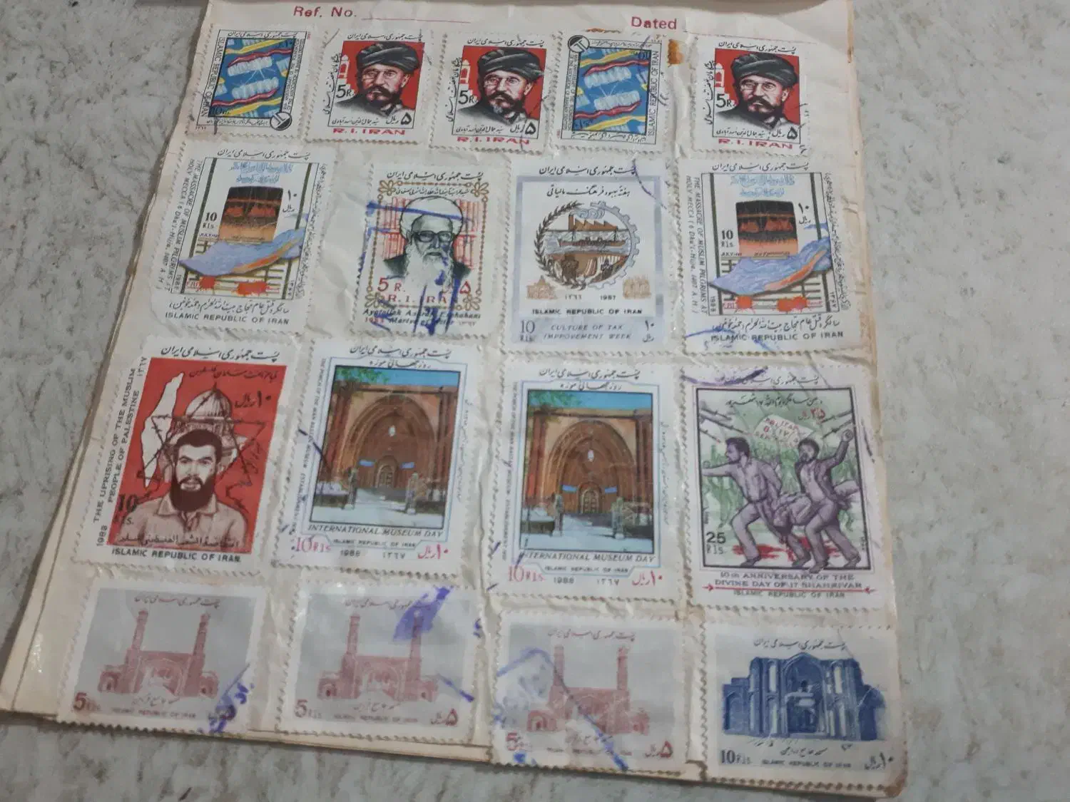 تمبر قدیمی|کلکسیون سکه، تمبر، اسکناس|علیآباد کتول, |دیوار