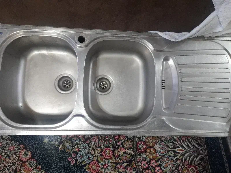 سینک آشپزخانه|آب‌چکان و نظم‌دهنده ظروف|سیرجان, |دیوار