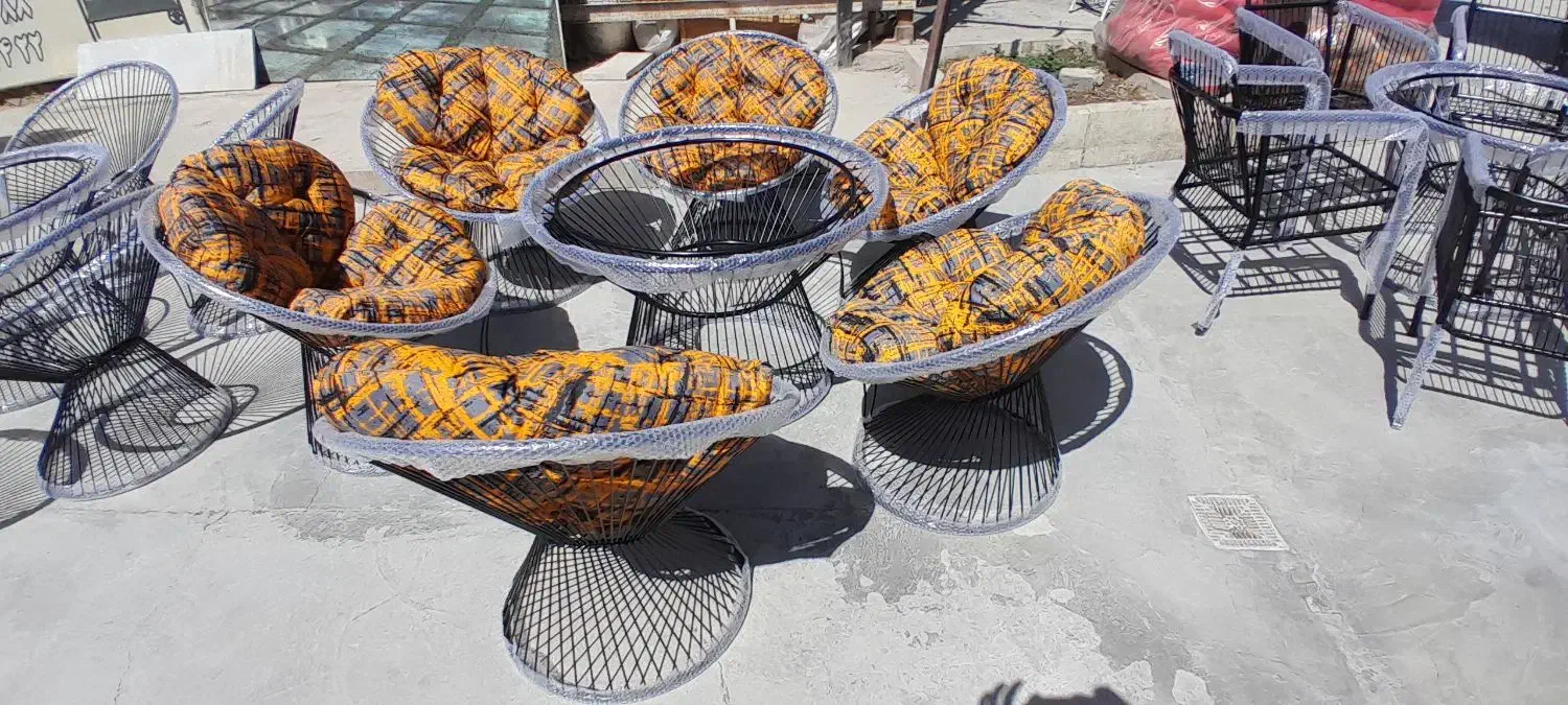 مبلمان باغی و مبلمان ویلایی طرح جاسمین فلزی لیوp1|مبلمان خانگی و میز عسلی|هشتگرد, طاووسیه|دیوار