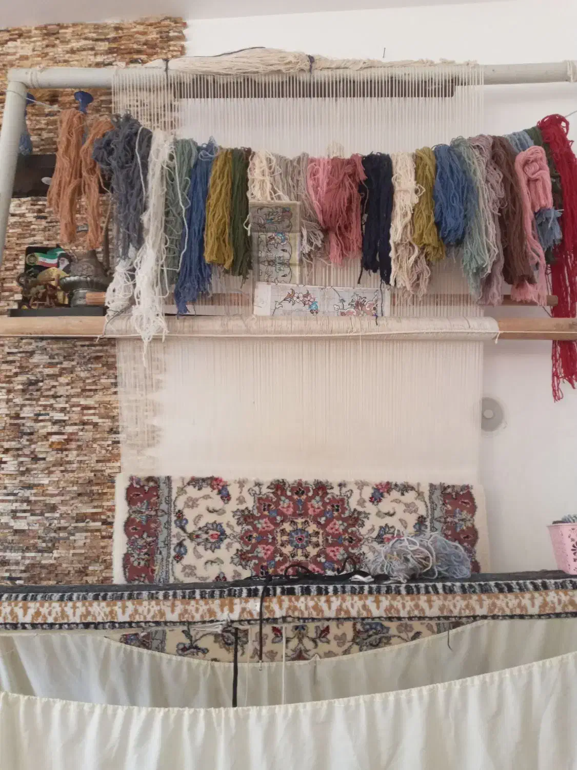 فرش دستباف کناره|فرش|آران و بیدگل, |دیوار