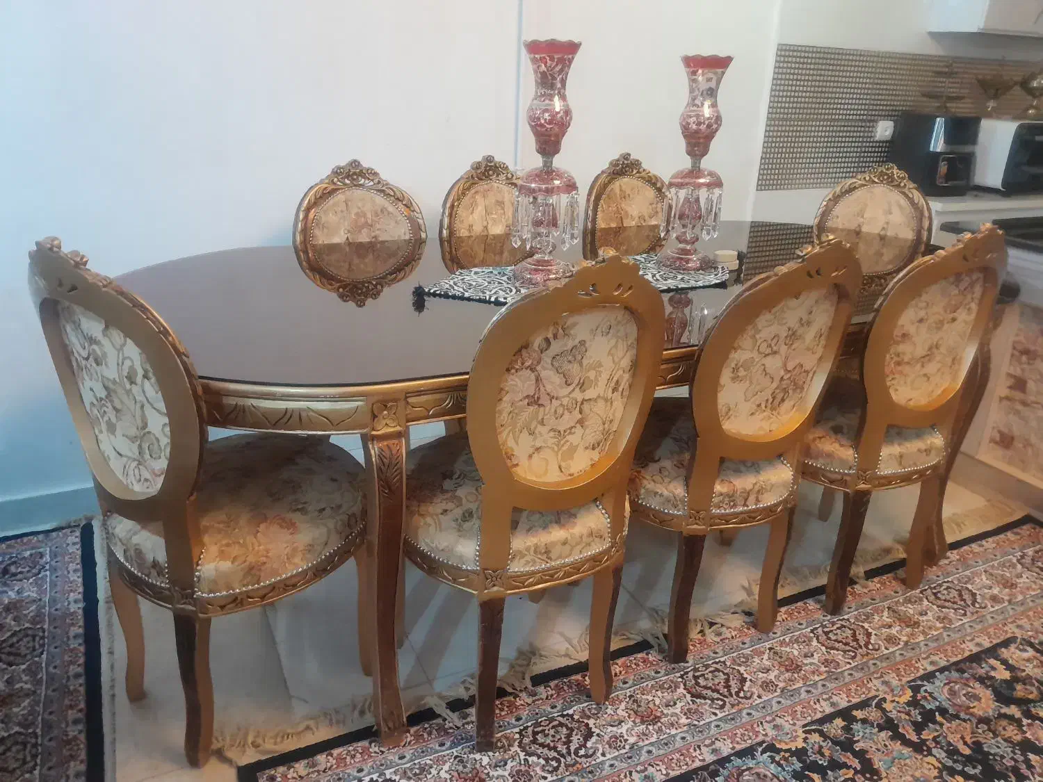 میز نهار خوری|میز و صندلی غذاخوری|کوهدشت, |دیوار