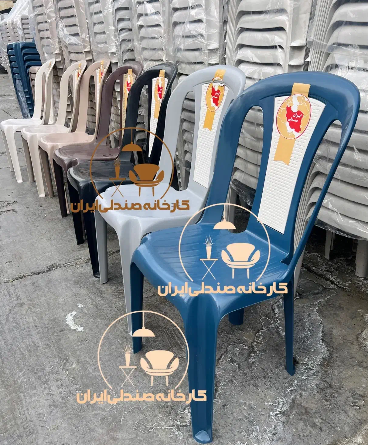 صندلی پلاستیکی طرح ترنج سه(صندلی ایران)|میز و صندلی غذاخوری|کرج, عظیمیه|دیوار