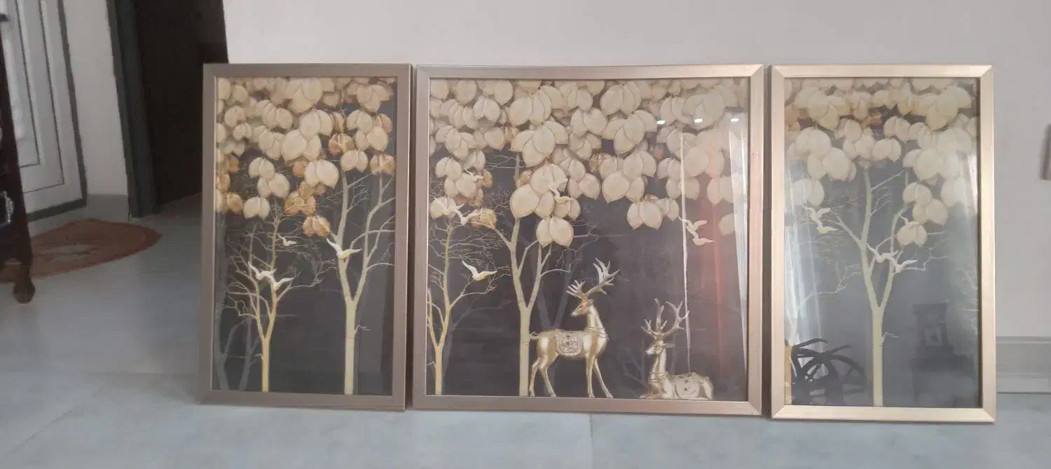 تابلو سه تکه|تابلو، نقاشی، عکس|گلبهار, شهر جدید گلبهار|دیوار