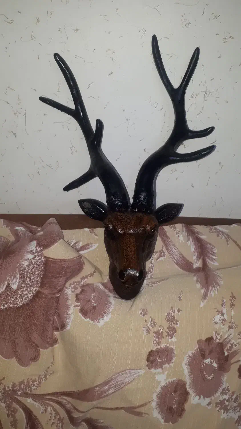 مجسمه سر گوزن تزیینی|مجسمه، تندیس، ماکت|اصفهان, شیخ طوسی|دیوار