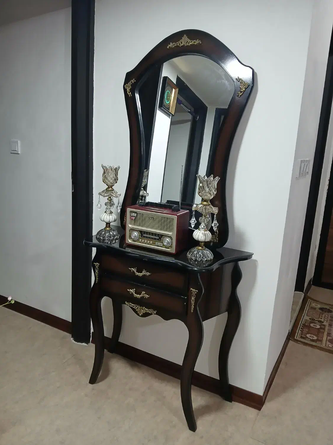 آینه کنسول|بوفه، ویترین، کنسول|محمدیه-قزوین, |دیوار